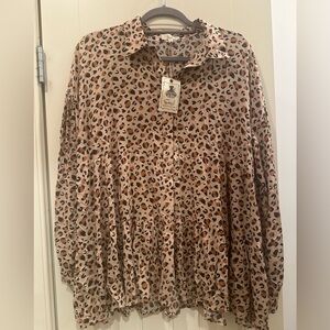 NWT Easel Animal Print Sz M